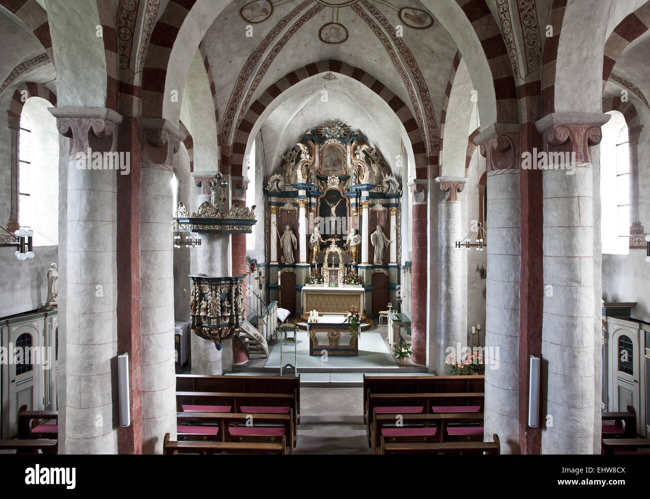 Kirche in Wormbach in Schmallenberg, Deutschland. Stockfoto