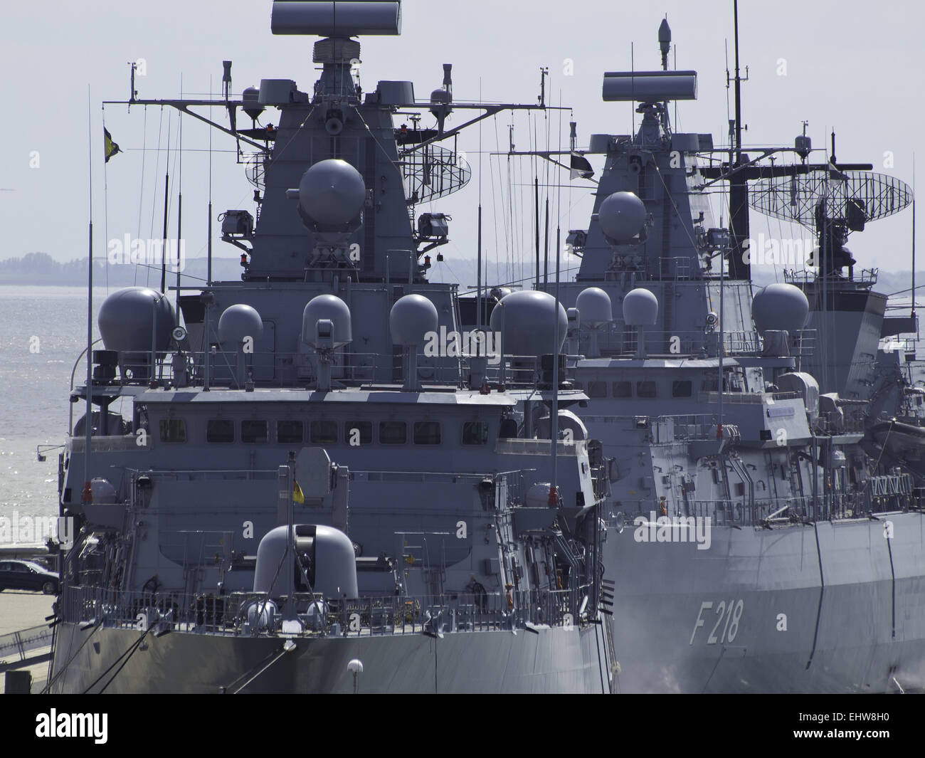 Kriegsschiffe Stockfoto