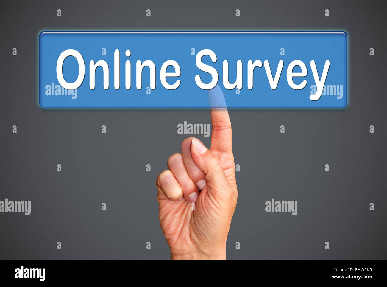 Online-Umfrage Stockfoto