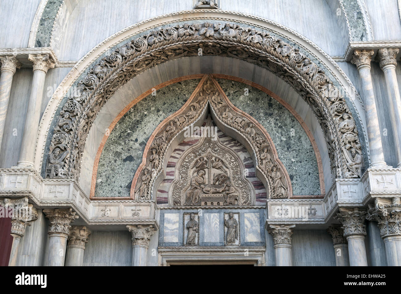 Basilika San Marco. Stockfoto