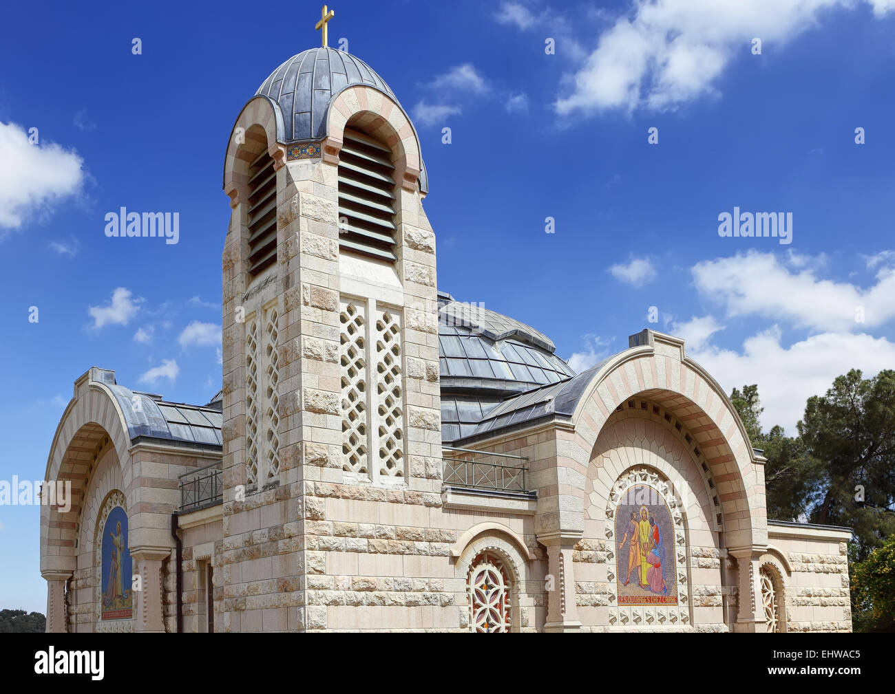 Kirche von St. Peter in Gallicantu Stockfoto
