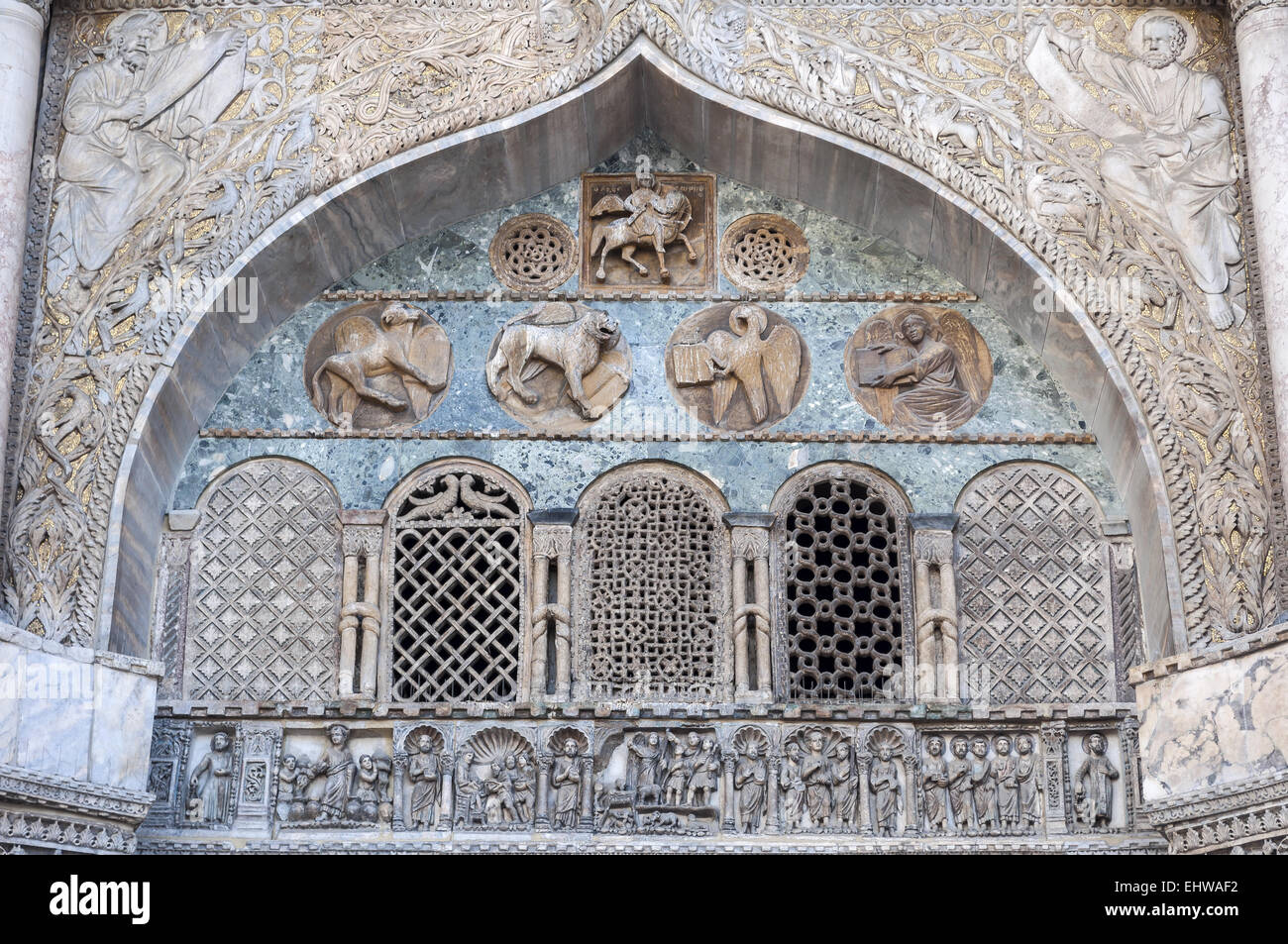 Basilika San Marco. Stockfoto
