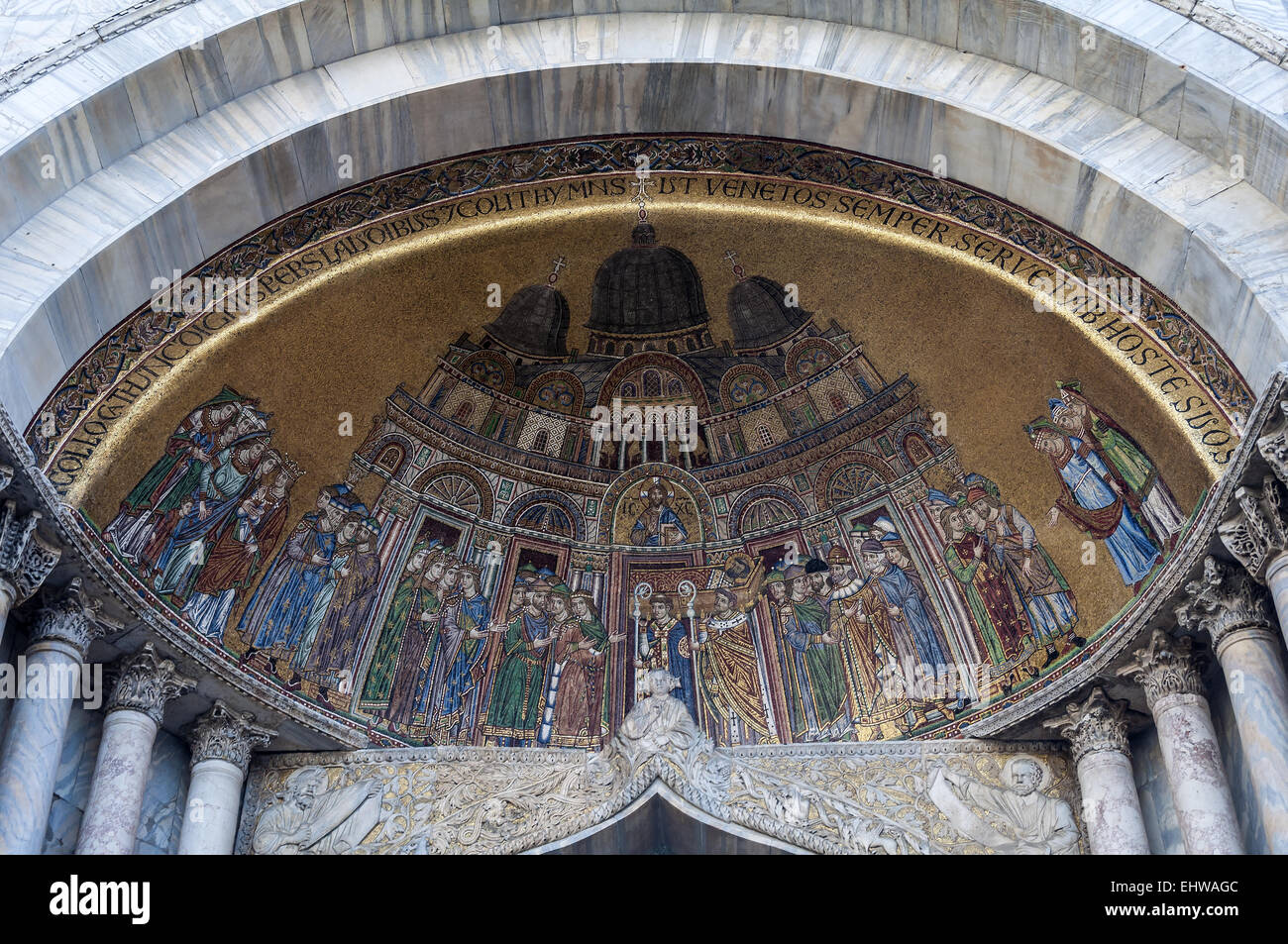 Basilika San Marco. Stockfoto