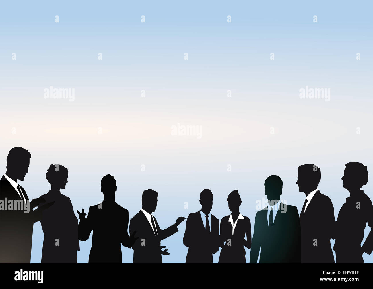 Besprechung in der Gruppe Stockfoto