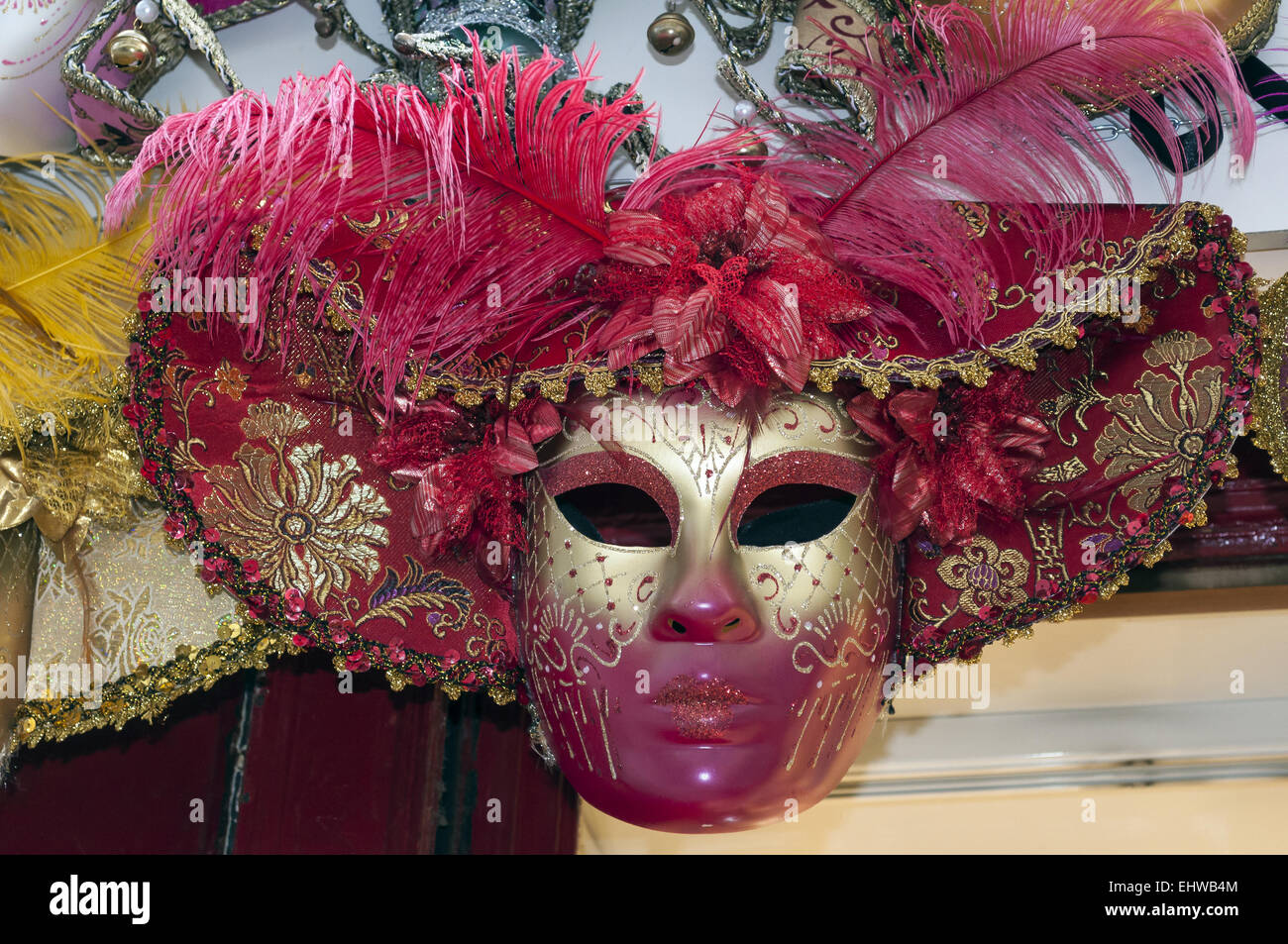 Karneval in Venedig Maske. Stockfoto