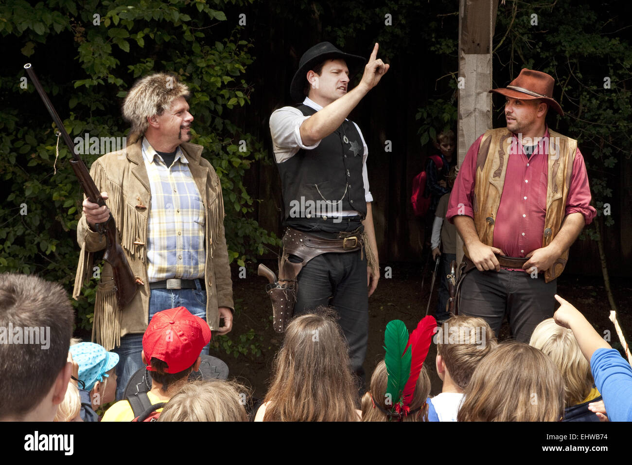 Karl May Spiele beim Elspe Festival. Stockfoto