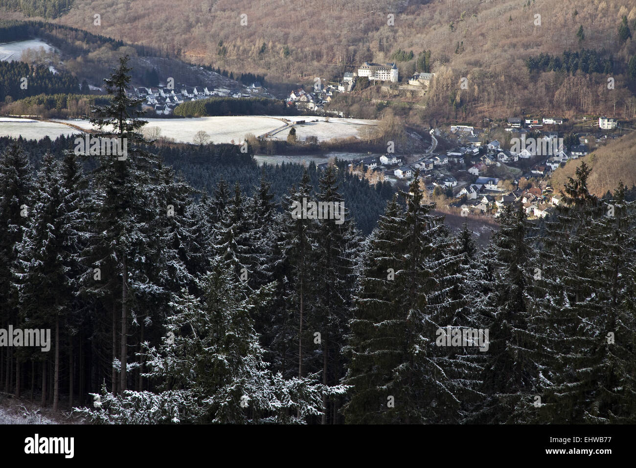 von der hohen Bracht in Lennestadt. Stockfoto