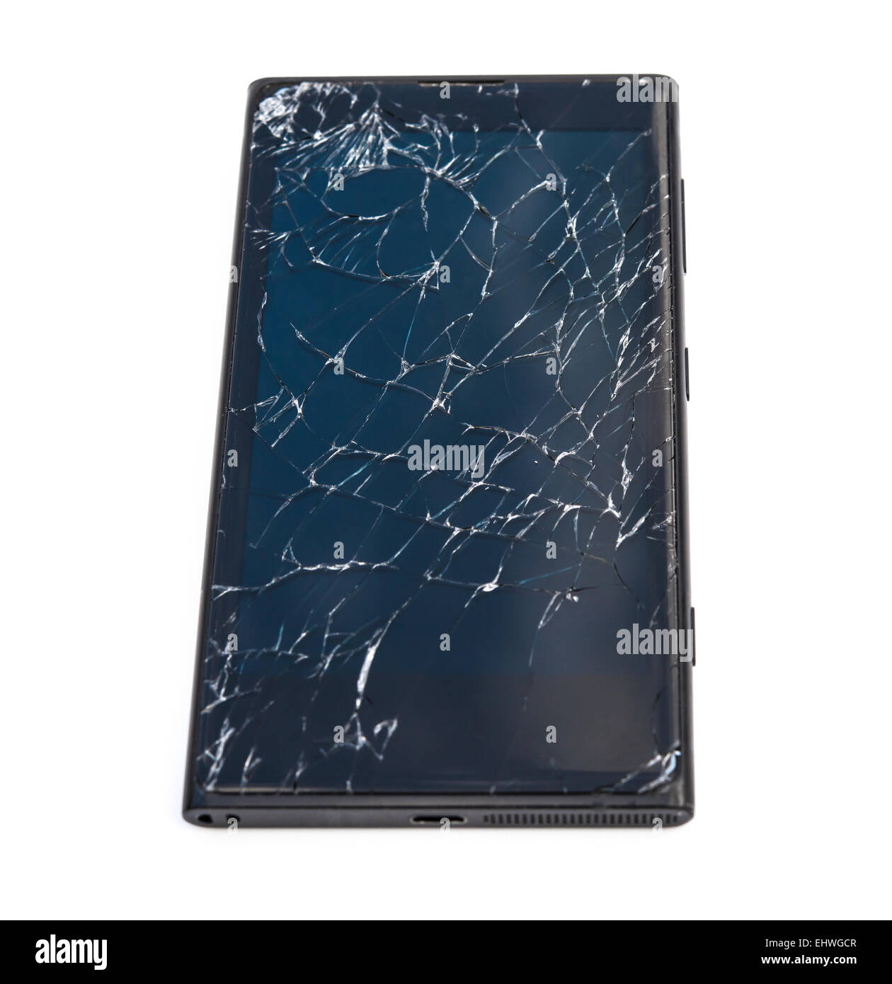 Handy mit gebrochenen Bildschirm Stockfoto