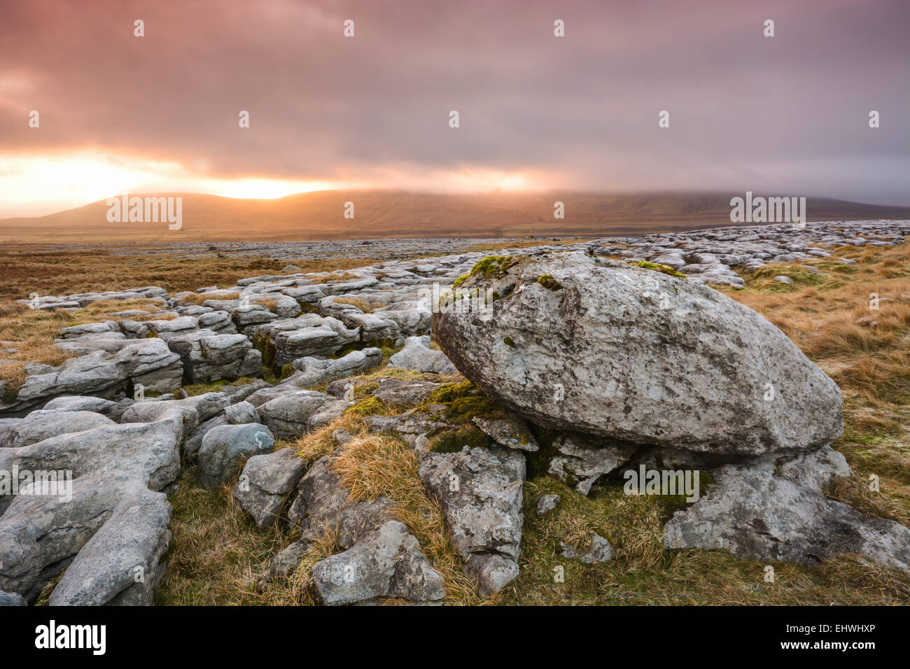 Boulder Twistleton Narbe Stockfoto
