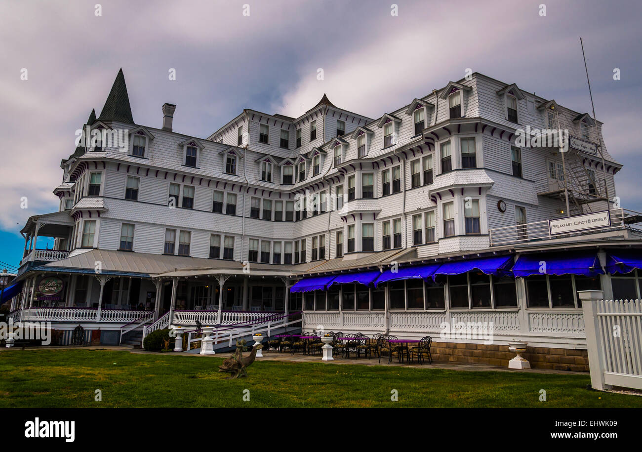 Hotel in Cape May, New Jersey. Stockfoto