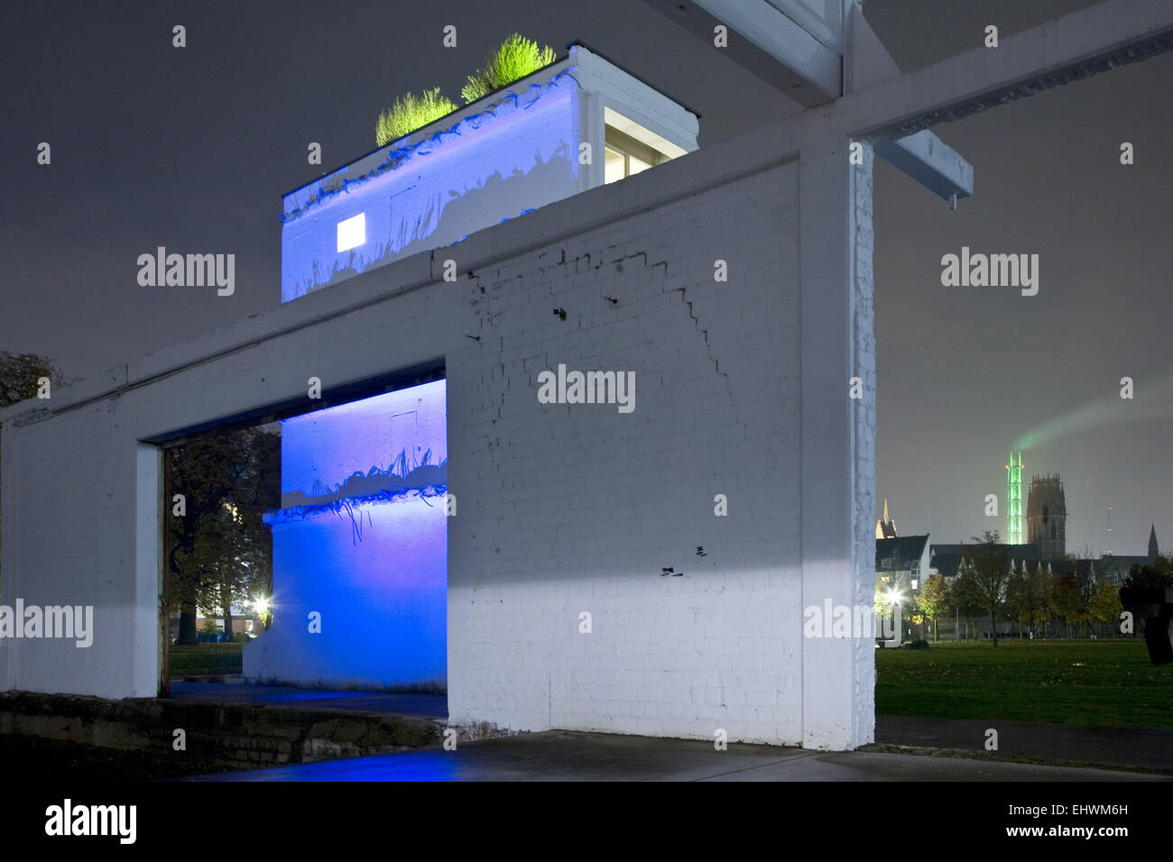 Garten der Erinnerung, inneren Hafen Duisburg. Stockfoto