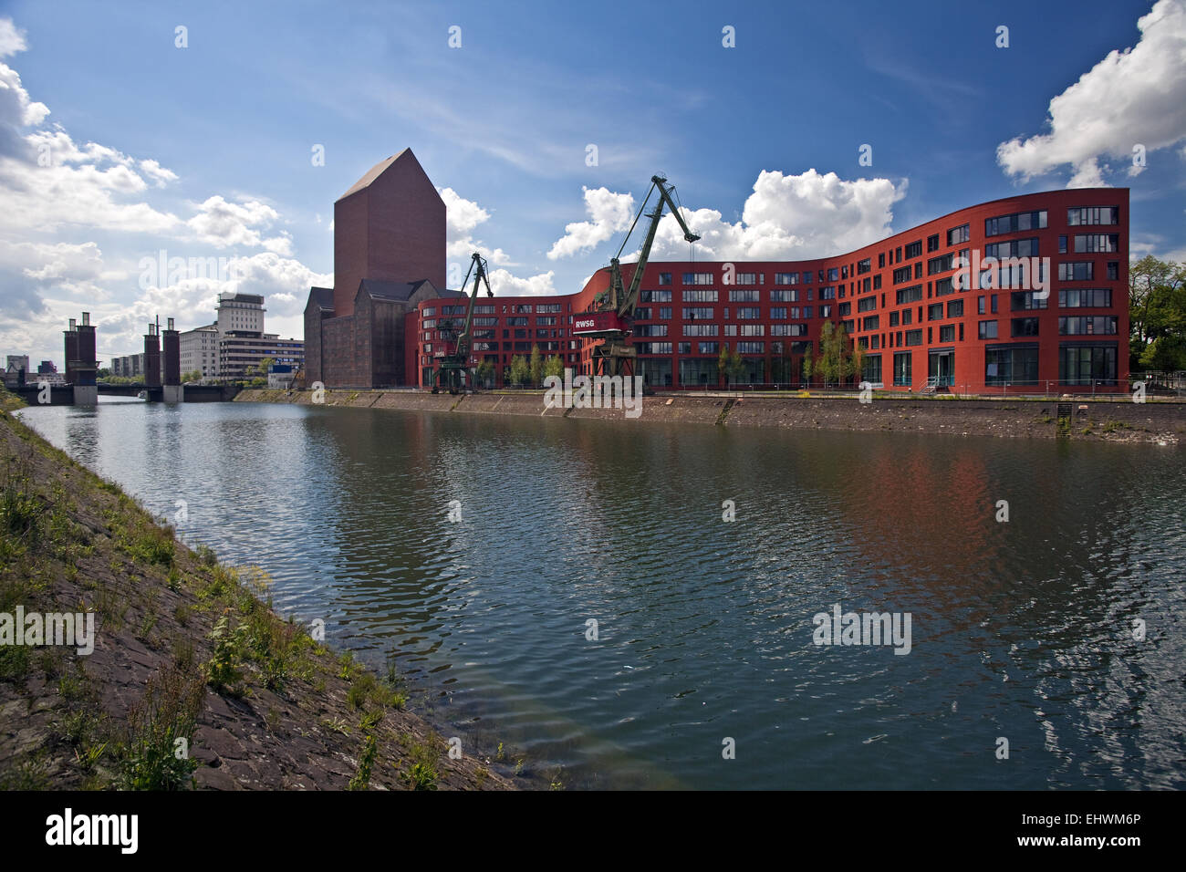 NRW-Archive, Duisburg inneren Hafen, Deutschland. Stockfoto