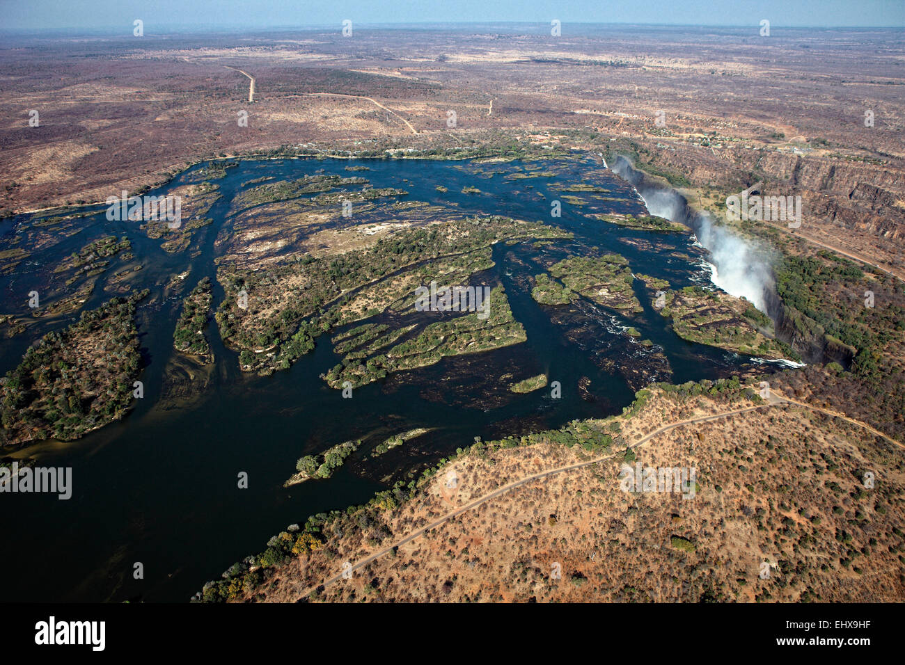 Südliches Afrika, Victoriafälle zwischen Sambia und Simbabwe Stockfoto