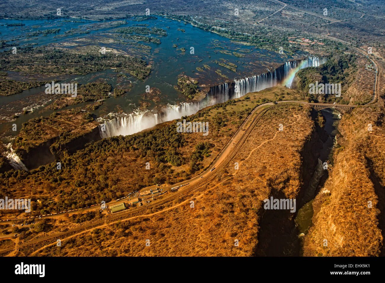Südliches Afrika, Victoriafälle zwischen Sambia und Simbabwe Stockfoto