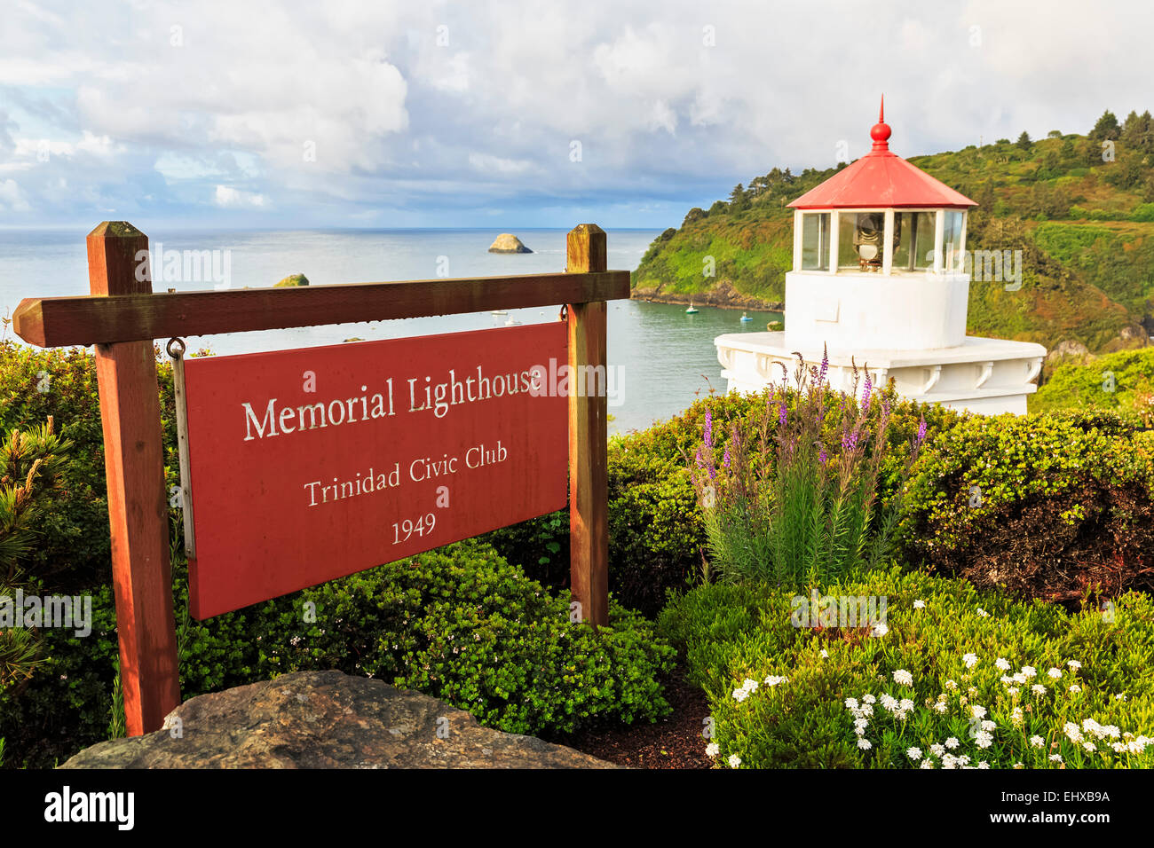 USA, California, Humboldt County, Eureka, Trinidad State Beach, Memorial Lighthouse Stockfoto