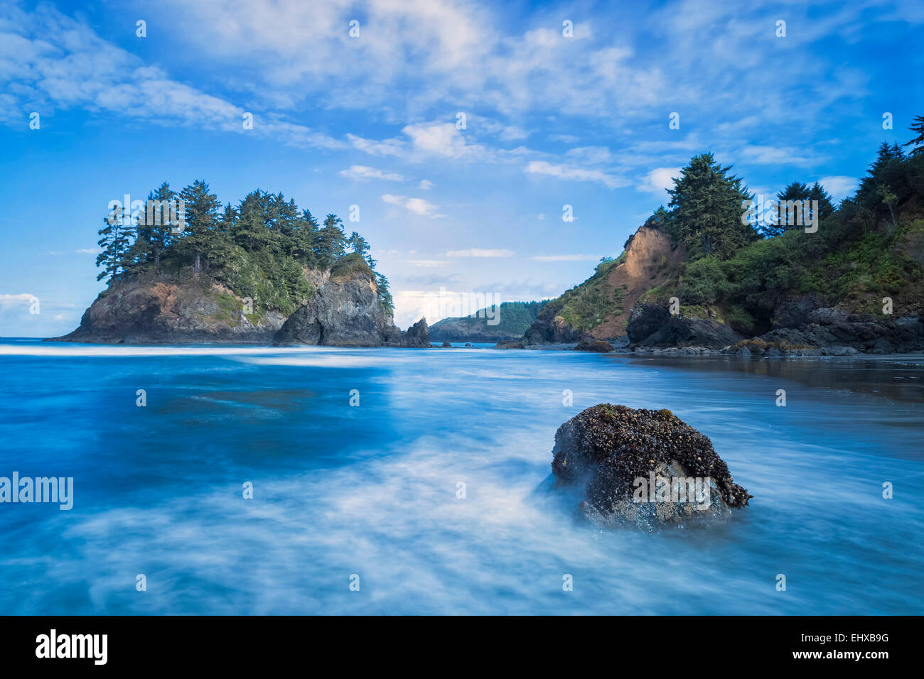 USA, California, Humboldt County, Eureka, Trinidad State Beach, Pewetole Insel Stockfoto