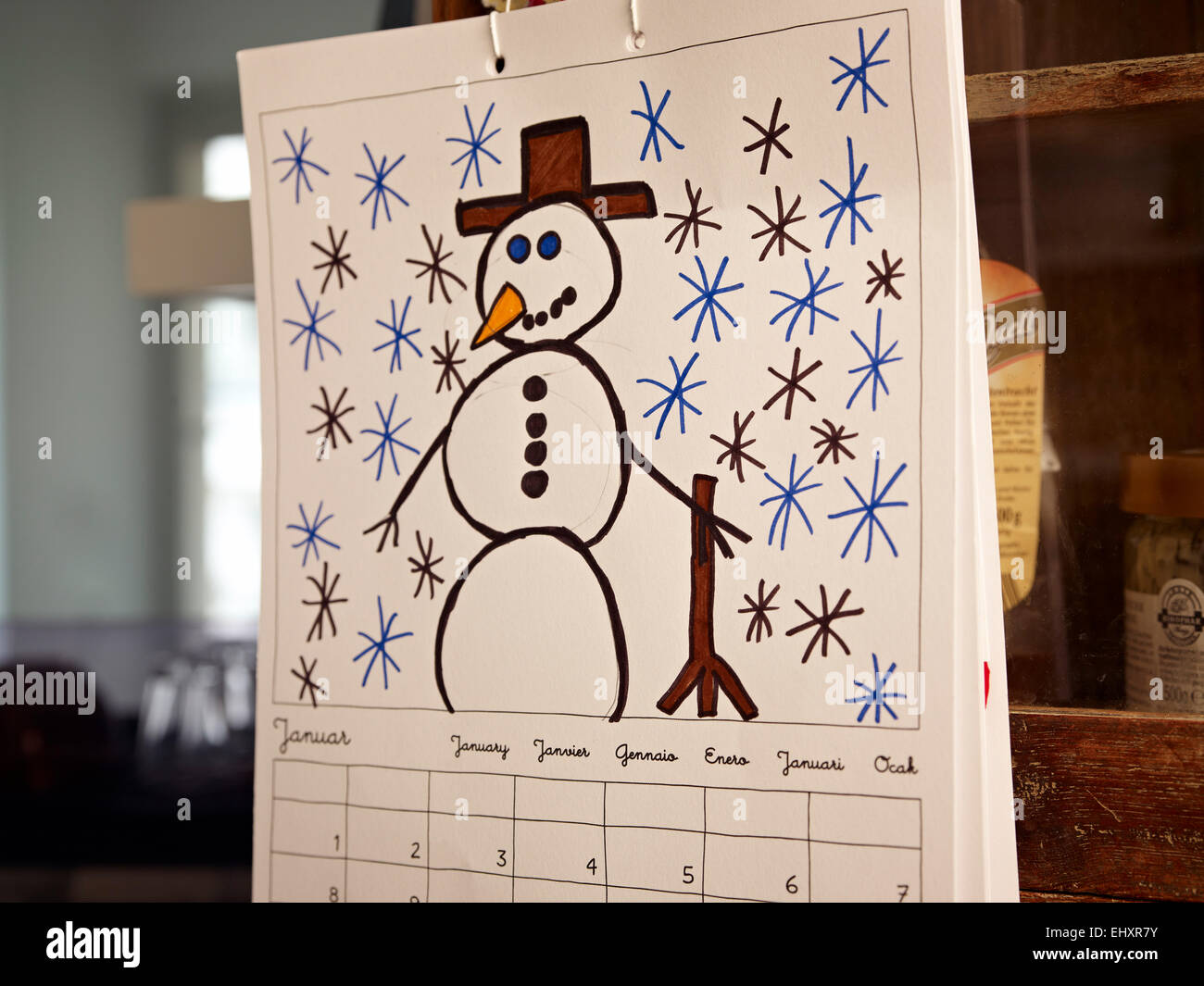 Januar kalender seite -Fotos und -Bildmaterial in hoher Auflösung – Alamy