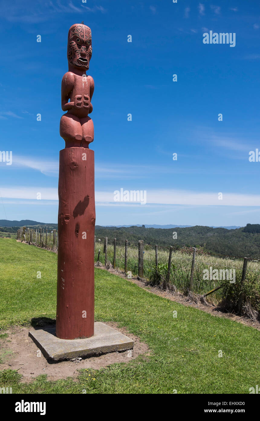 Kaputerangi Pa-Website in Whakatane, Neuseeland Stockfoto