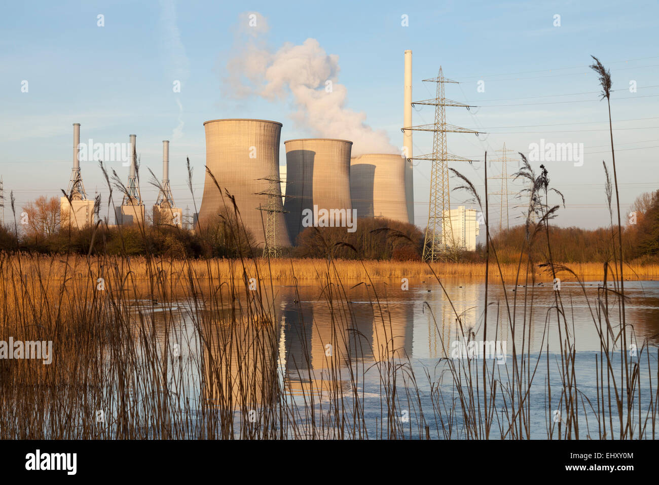Deutschland, Werne, Gaskraftwerk Stockfoto