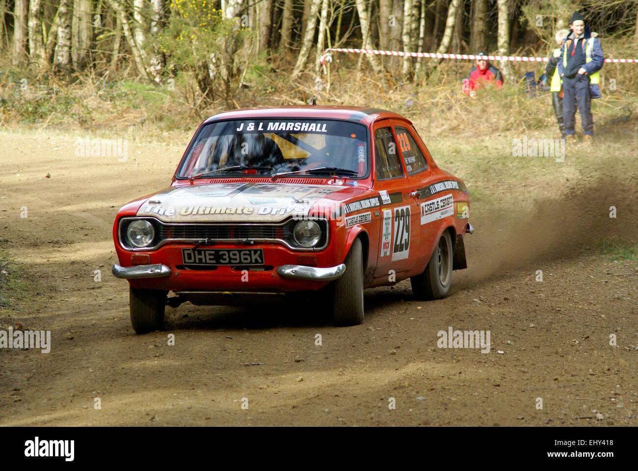 Ford Escort MK1 Rallye-Auto Stockfoto