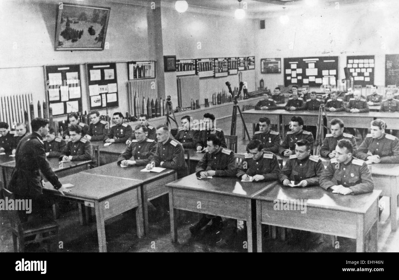 FRUNSE-MILITÄRAKADEMIE in Moskau, 1945 Stockfoto