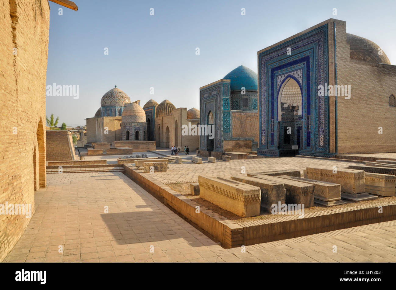Dekorierte Stadt Samarkand, Usbekistan Stockfoto
