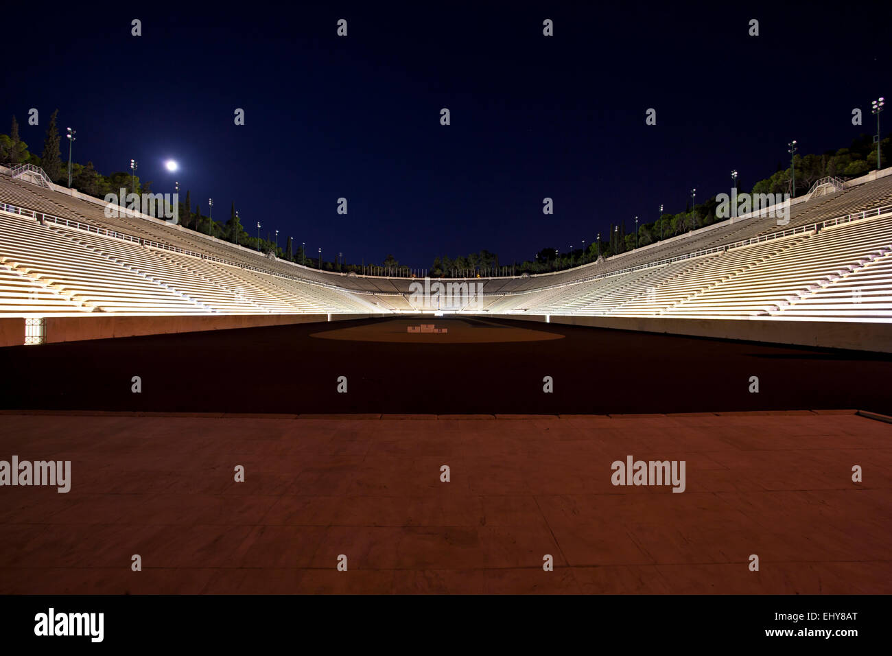 Das Olympia-Stadion in Athen, Griechenland. Stockfoto