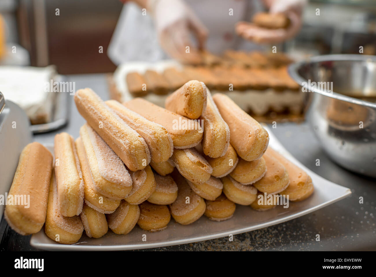 Tiramisu-cookies Stockfoto