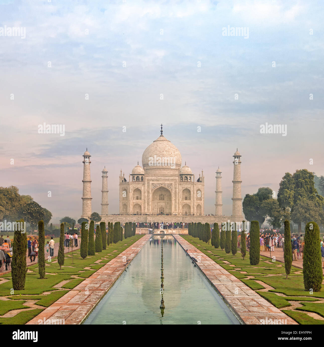 Taj Mahal, Agra, Uttah Pradesh, Indien Stockfoto