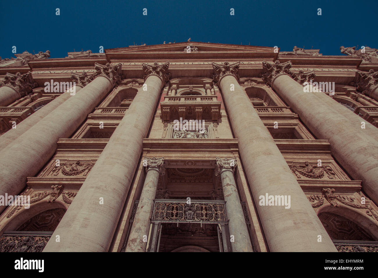 St. Peter Basilika Fassade, Vatikan, Rom, Italien Stockfoto