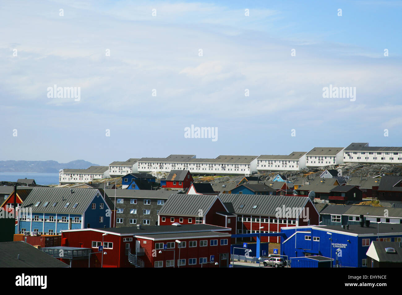 Stadtbild, Nuuk, Grönland Stockfoto