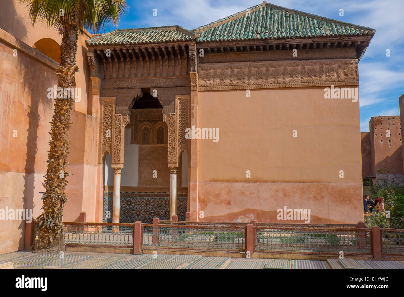 Saadien Gräber, Medina, alte Stadt, Marrakesch, Marokko, Nordafrika Stockfoto