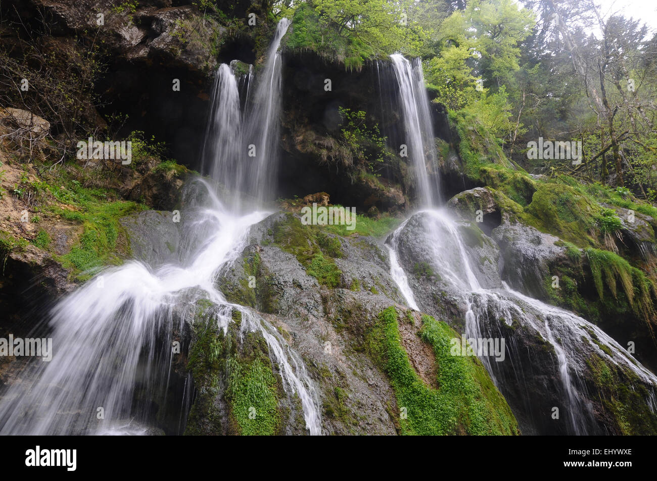 Frankreich, Europa, Departement Doubs, Jura, Wasserfall, dessoubre Stockfoto