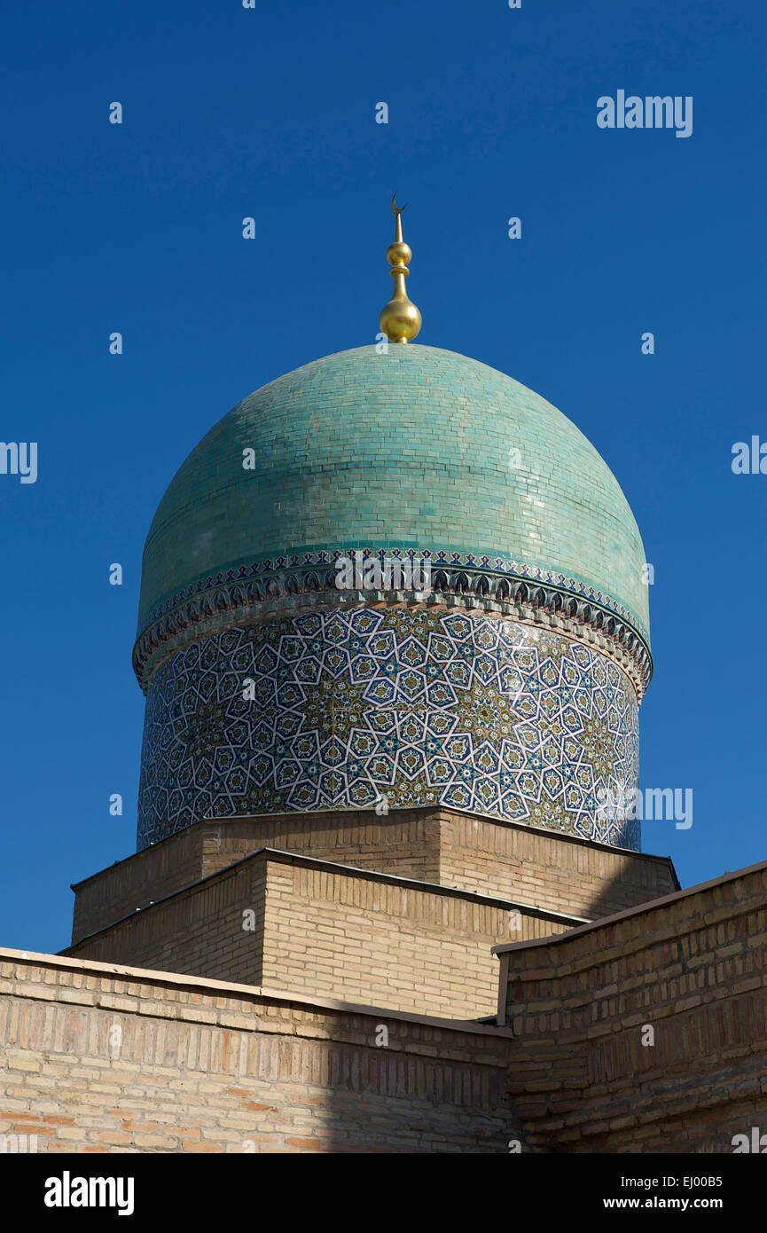 Asien, Usbekistan, Zentralasien, Seidenstraße, draußen, Tag, Gebäude, Bau, Architektur, Barak Khan Medrese, Medrese, Madra Stockfoto