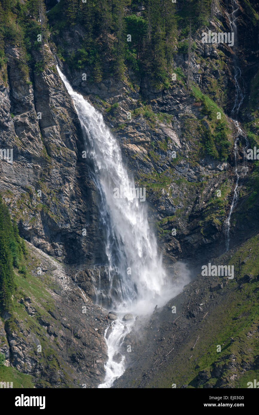 Zu Staub Wasserfall, der Schweiz, Europa, Kanton Uri, Tal der Schachen Stockfoto