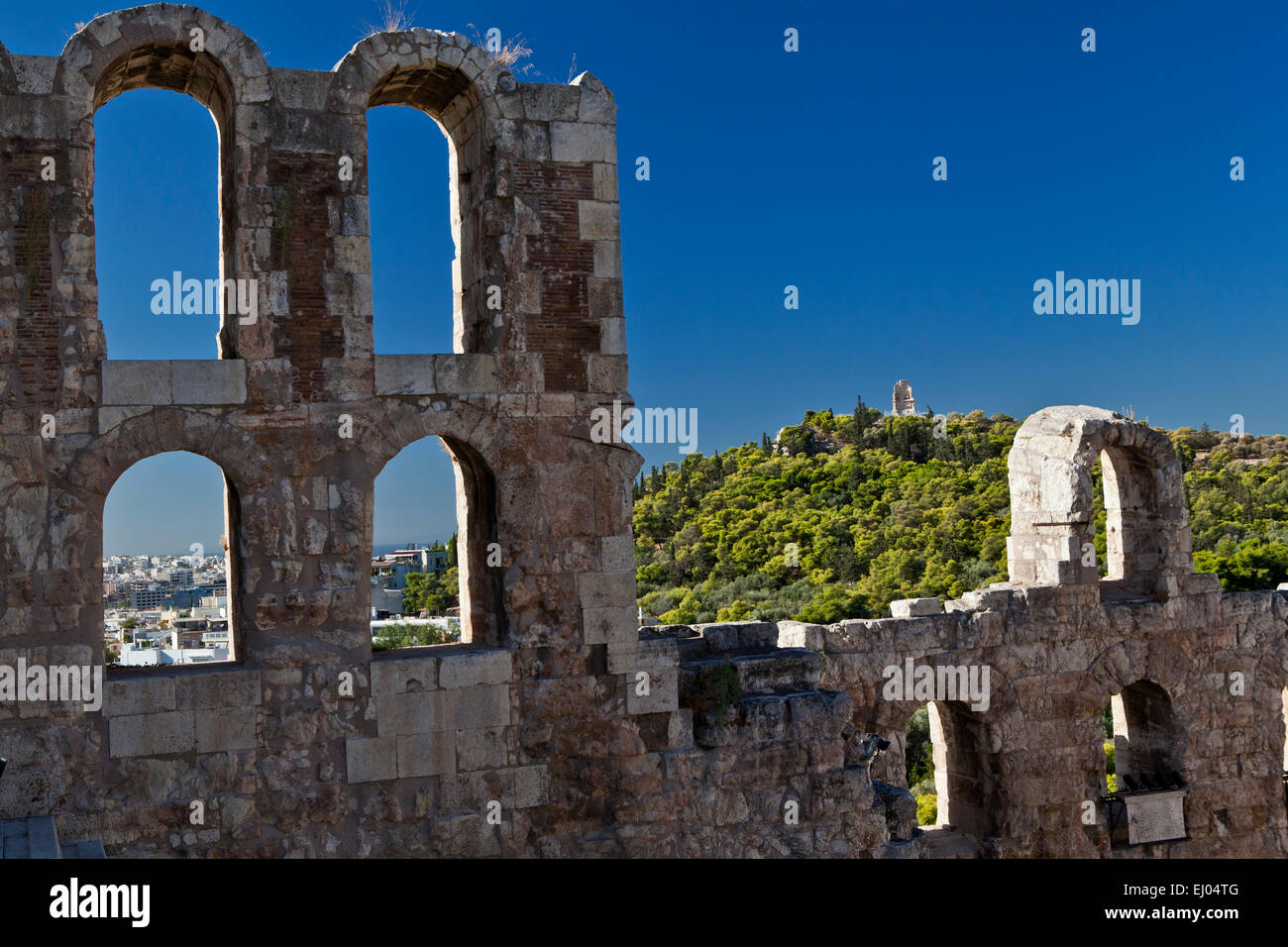 Odeon des Herodes Atticus Amphitheater in Athen, Griechenland. Stockfoto