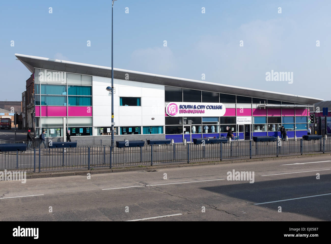 Süd- und City College Birmingham Fusion Centre in Digbeth Stockfoto