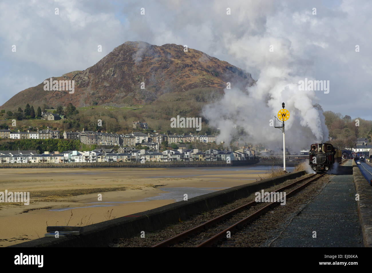 Wieder Eisenbahn, Porthmadog, Hafen, Gwynedd Stockfoto