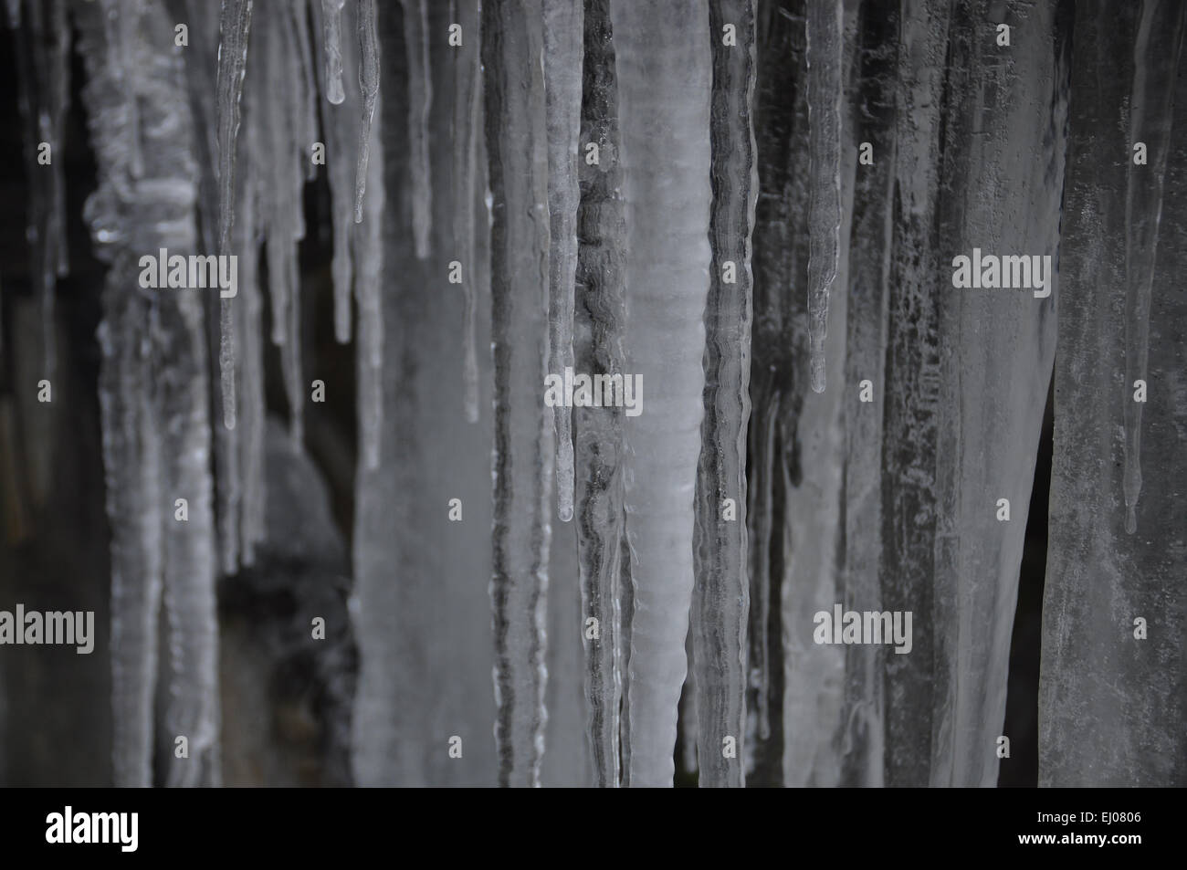 Schweiz, Europa, Jura, Eis, Eiszapfen Stockfoto