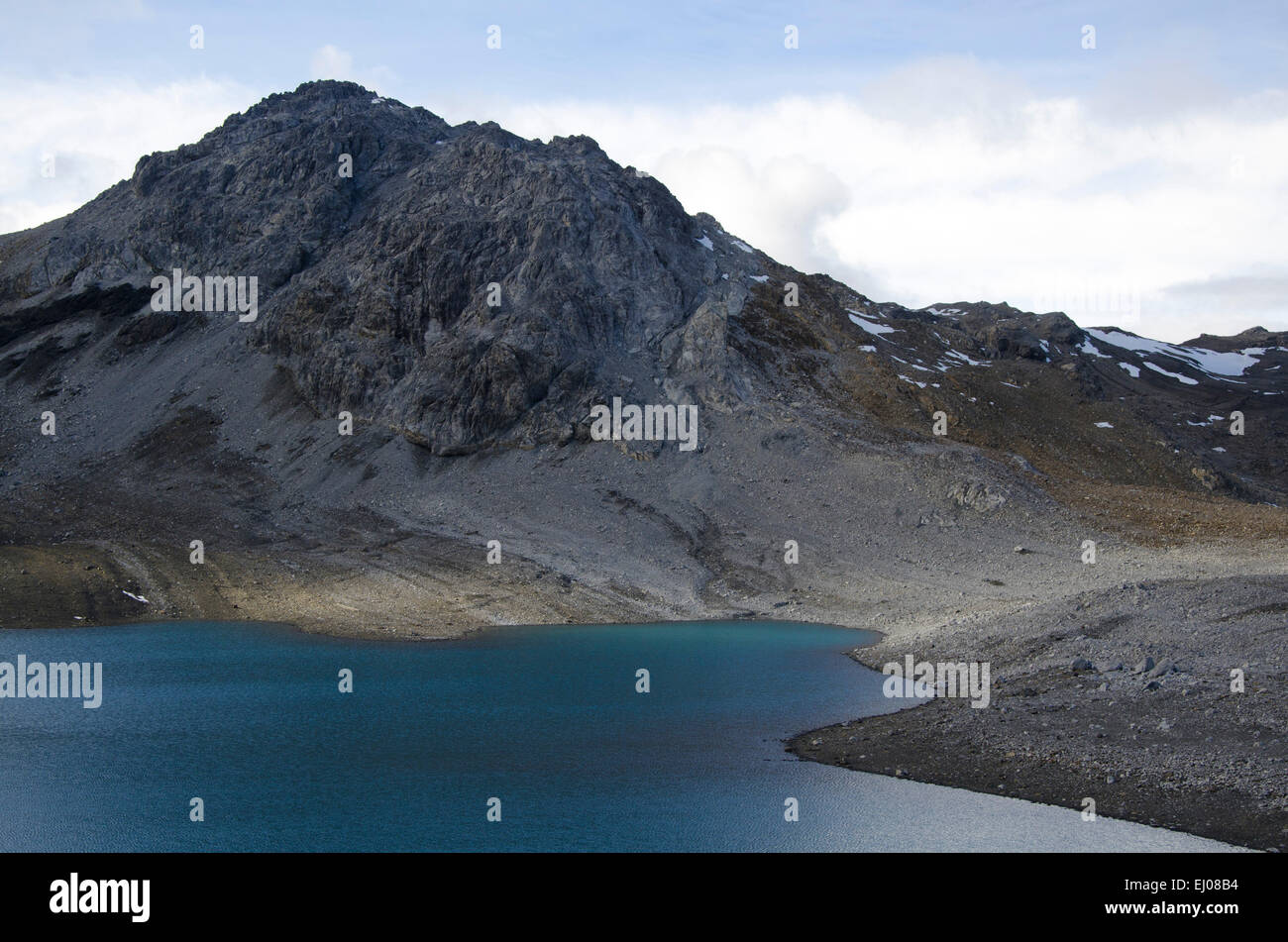 Europa, Graubünden, Graubünden, Schweiz, Unterengadin, Sent, Lais da Rims, Lajet da Lischana, Piz da l'Aua, Lak Lake District Stockfoto