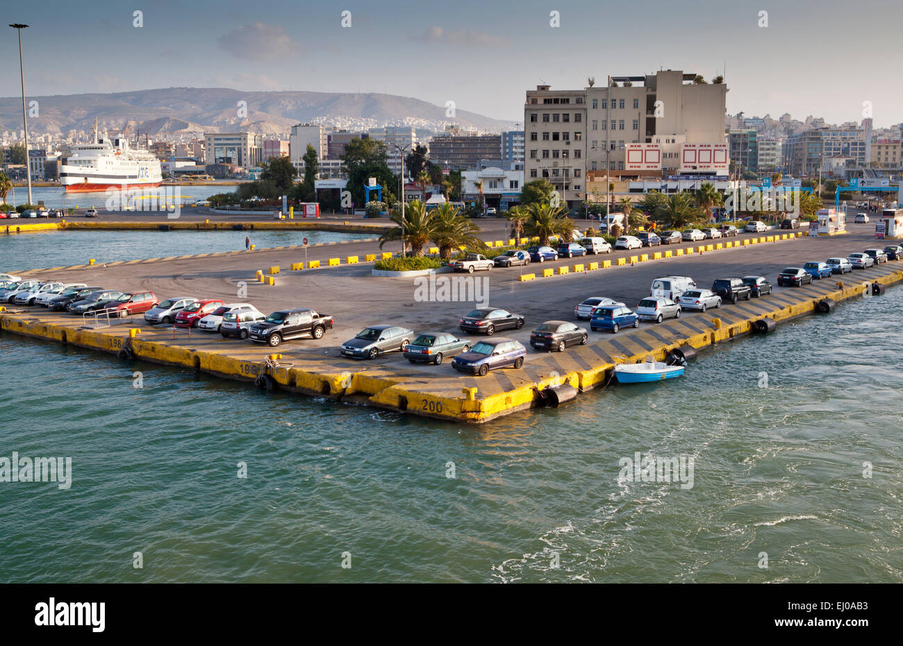 Der Hafen der Hafen von Piräus in Athen, Griechenland. Stockfoto