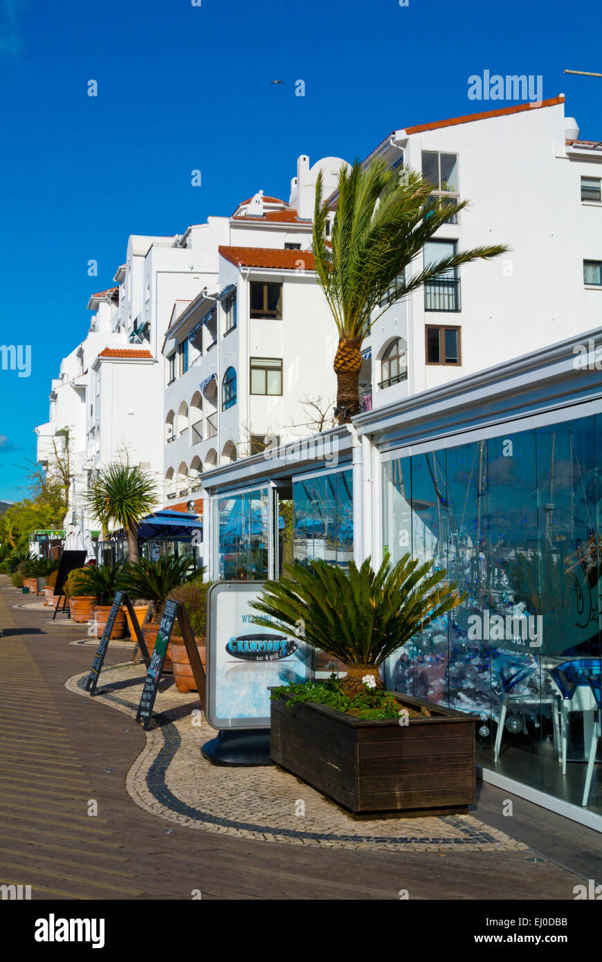 Ocean Village, neue Umgebung der Marina Bay, Gibraltar, Europa Stockfoto