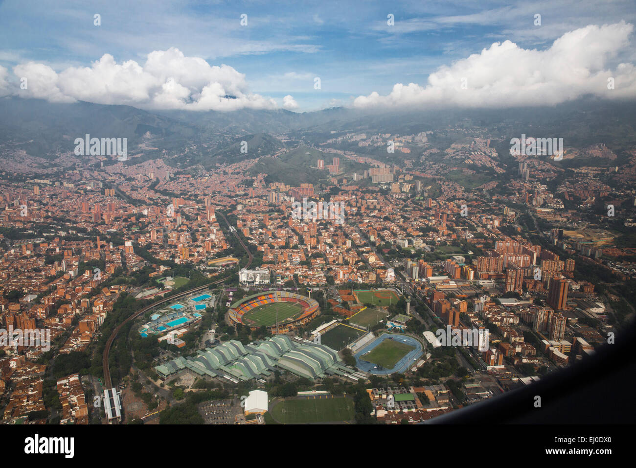 Südamerika, Lateinamerika, Kolumbien, Medellin, Stadt, Stadt, Übersicht, Stockfoto