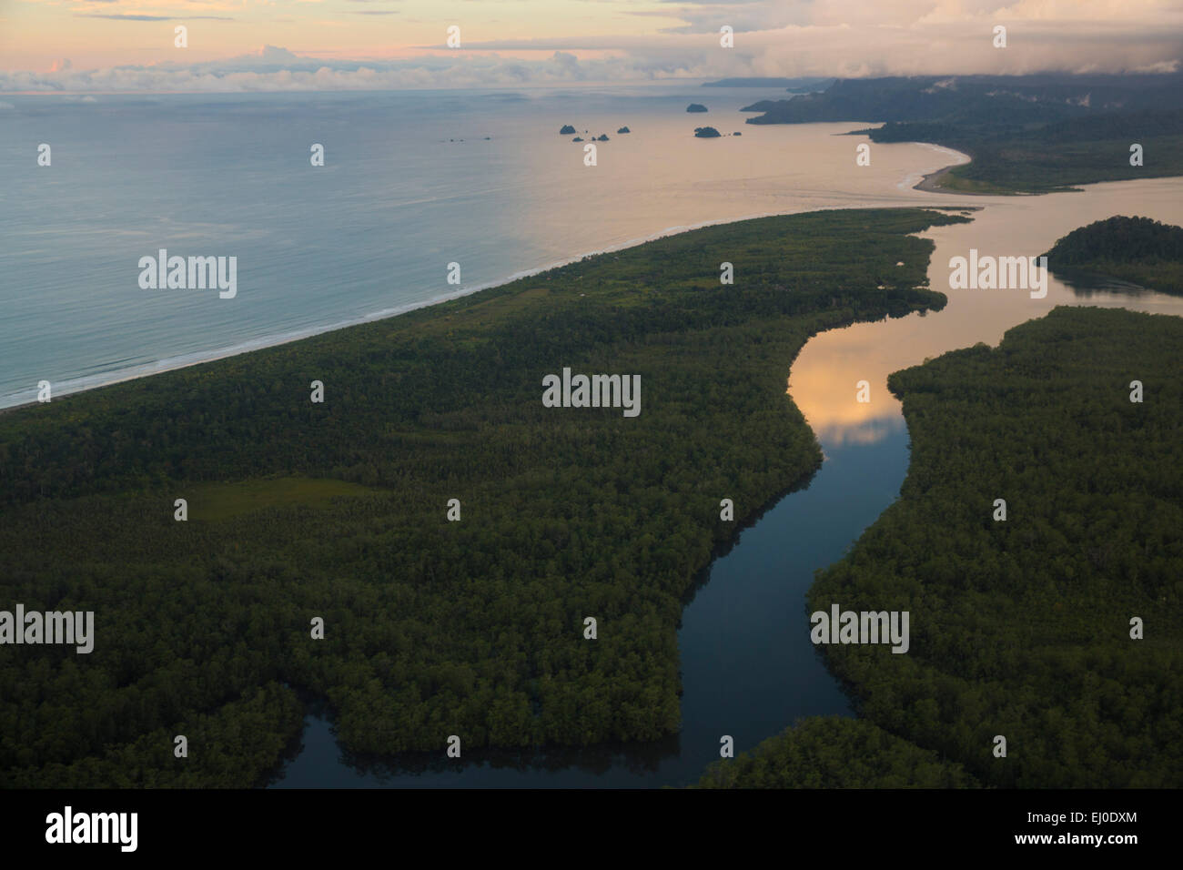 Südamerika, Lateinamerika, Kolumbien, Natur, Palmen, Strand, Meer, Küste, Sonnenuntergang, Abend, Stimmung, Pacific, Meer, Nuqui, Golfo Stockfoto Südamerika, Lateinamerika, Kolumbien, Natur, Palmen, Strand, Meer, Küste, Sonnenuntergang, Abend, Stimmung, Pacific, Meer, Nuqui, Golfo Stockfoto
