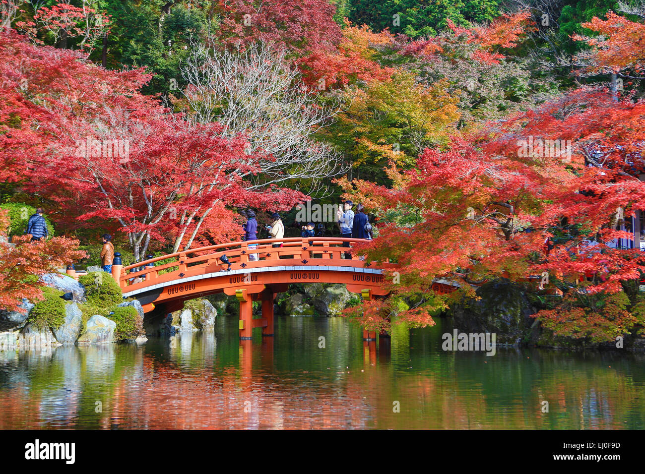 Brücke, DaigoJi, Japan, Asien, Kansai, Kyoto, Japan, Landschaft