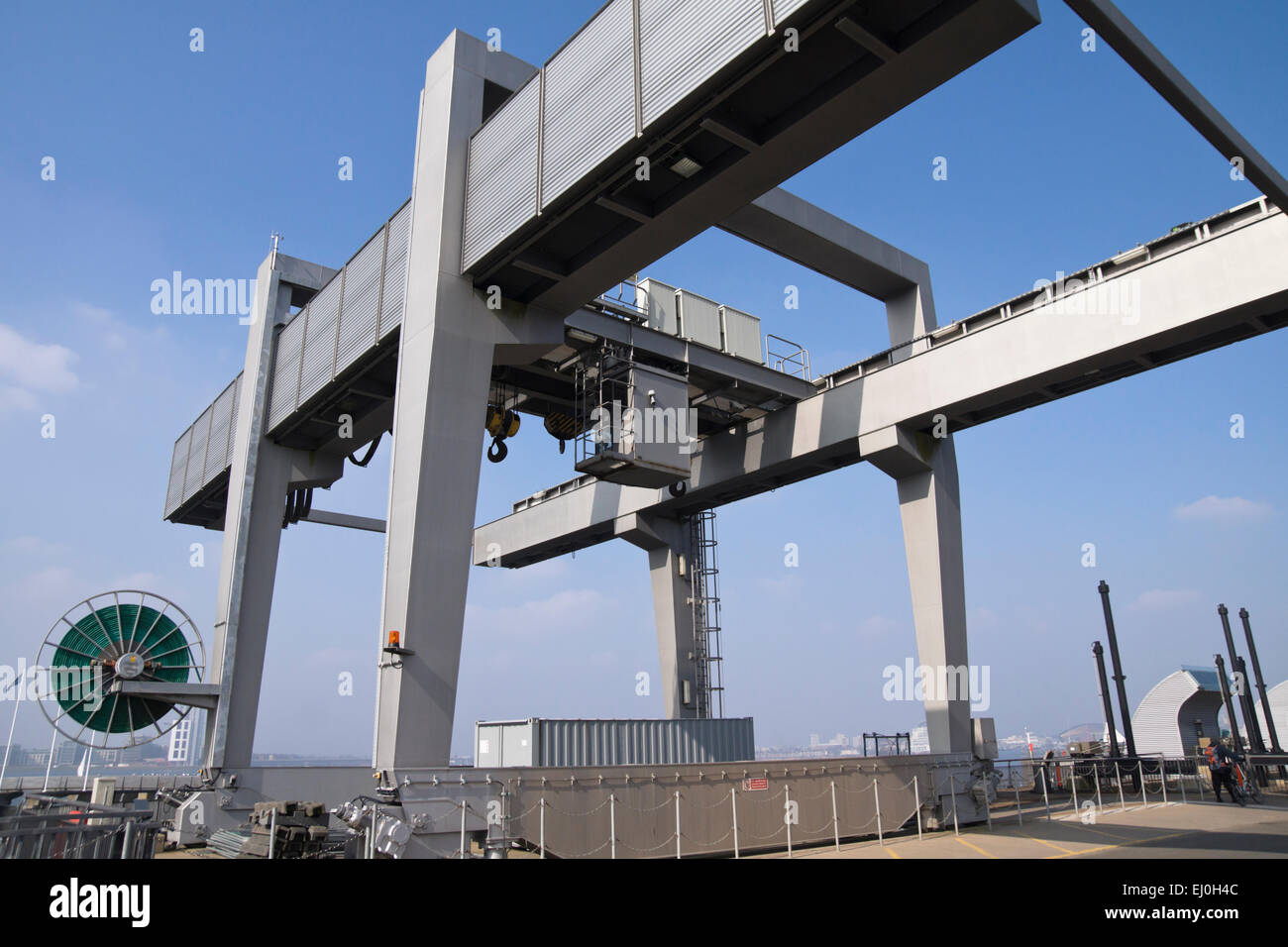 Die Bucht von Cardiff Flut für Penarth Seite Wales Großbritannien Stockfoto