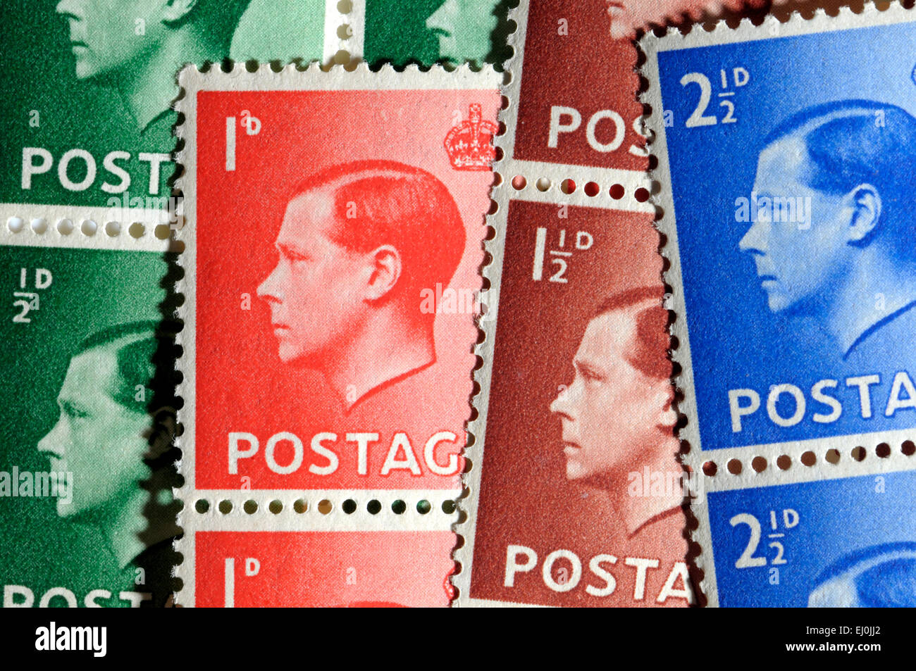 Großbritannien briefmarke 1d edward Fotos und Bildmaterial in hoher