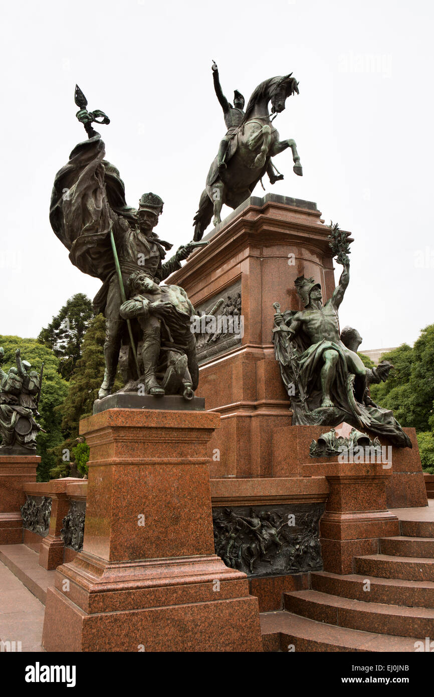 Argentinien, Buenos Aires, Retiro, Plaza San Martin, Denkmal für General San Martin Stockfoto