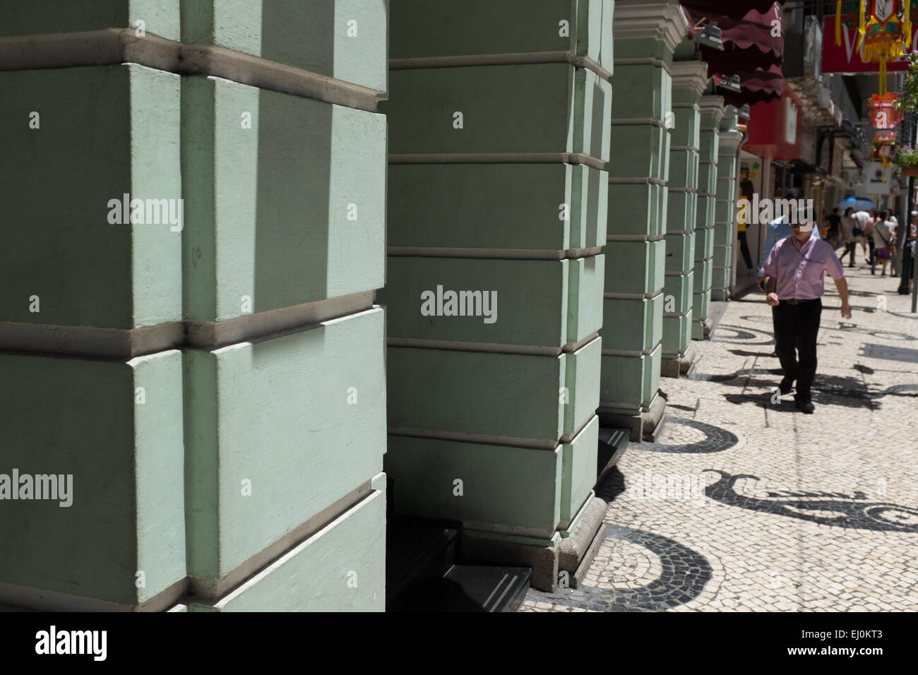 Diese Abbildungen zeigen die Wohngebiete von Macau im November 2014. Stockfoto