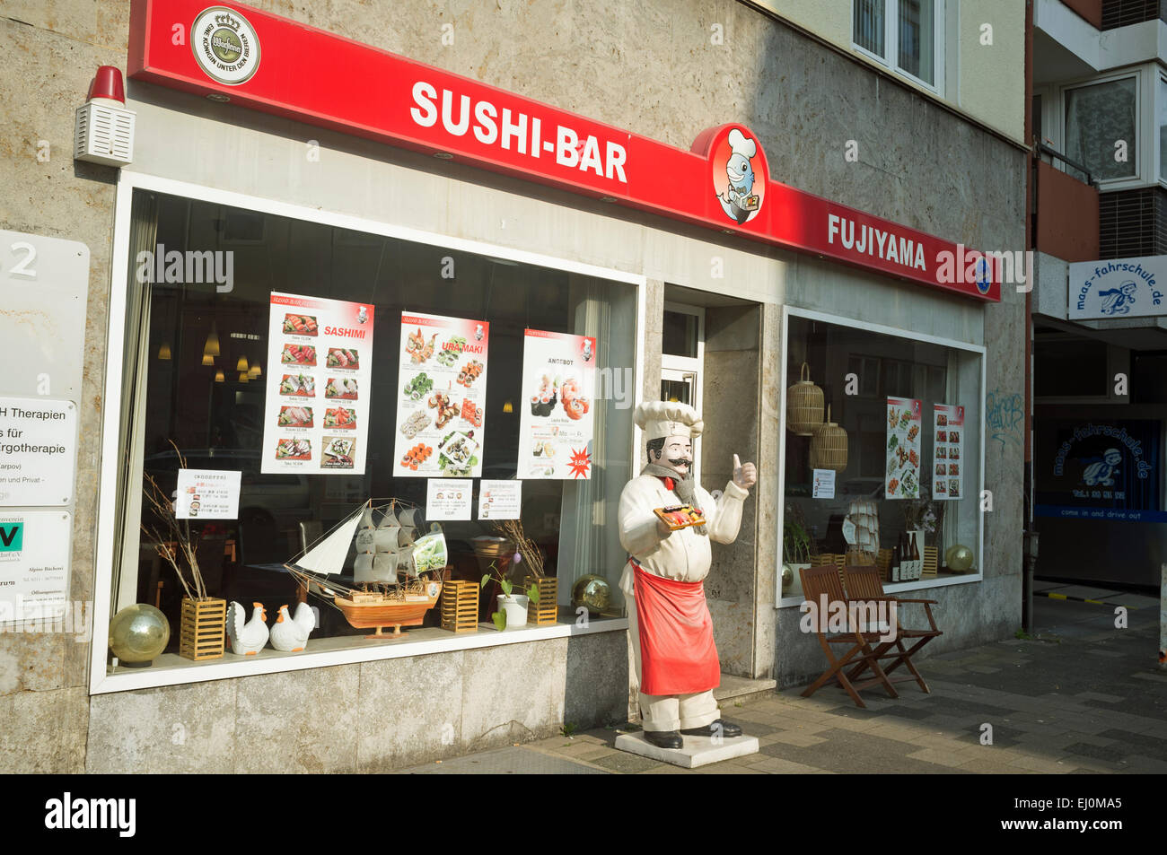Fujiyama-Sushi-Bar-Düsseldorf Stockfoto